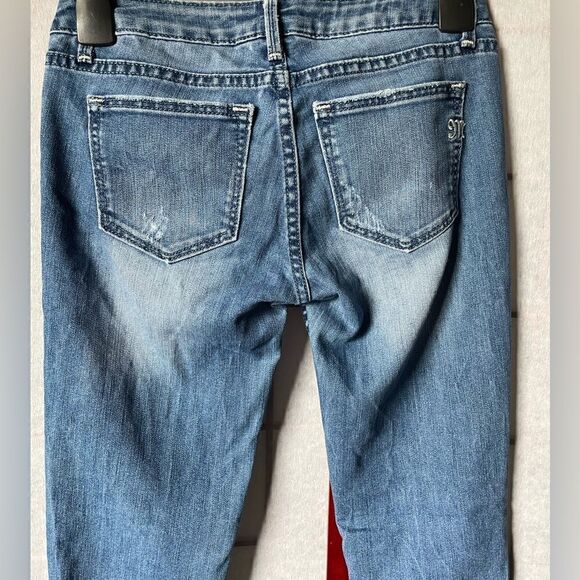 Miss Me “Nicole” 5 Pocket Low Rise Skinny Jeans Medium Wash (Size: 26) - Picture 8 of 14